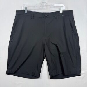 Travis Mathew Mens Black Shorts Size 36 Golf Casual Flat Front